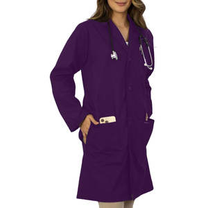 Venta al por mayor Mujeres Batas de laboratorio Algodón Ajuste profesional OEM Mujeres Batas de laboratorio Personalizado 2025 Personalizado - Product Image 6