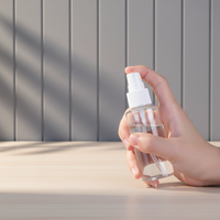 Bouteille en plastique PET portable de 100 ml avec pulvérisateur fin et compte-gouttes, impression sérigraphique pour collyre, modèle JIAHUA EC-SF