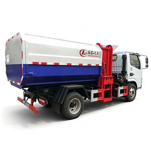 Camion à ordures Dongfeng Small Duolika 5CBM à chargement latéral, véhicule de collecte des déchets - Product Image 2