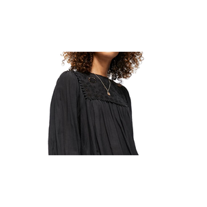 Maglietta Unisex a Maniche Lunghe con Collo Rotondo Free People, Taglia X-Large, Nera, Traspirante - Product Image 2