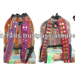 Paquete trasero Banjara bordado a mano Vintage indio - Product Image 1