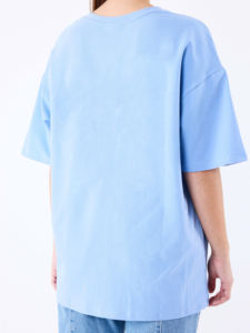 เสื้อยืดผ้าฝ้าย100% สำหรับผู้หญิงเสื้อยืดโอเวอร์ไซส์ระบายอากาศได้ดีพิมพ์โลโก้บนหน้าจอตามสั่ง - Product Image 5