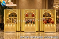 Comptoir de buffet de mariage moderne de luxe en acier inoxydable, nouvelle arrivée, léger, taille personnalisée, comptoir de service alimentaire