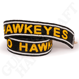 Bông màu xanh da cam chính thức được cấp phép may vá Trường Đại Học illinois 'chiến đấu illini' dây đeo ví đính cườm - Product Image 2