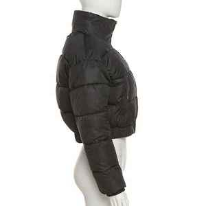 Chaqueta Corta Acolchada Reversible Impermeable de Último Diseño con Dos Bolsillos y Cuello Alto con Cremallera - Product Image 2