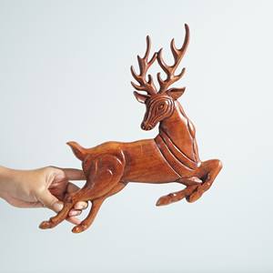 Arte en Madera Tallada a Mano Única con Temática Animal para Decoración de Habitaciones, Hecho en Vietnam - Product Image 3