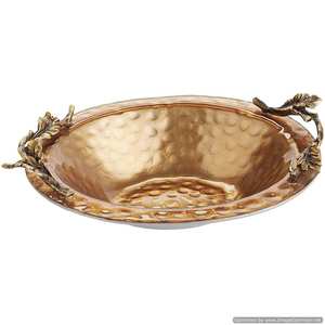 Bol de service en marbre de conception de luxe noir Style de décoration de vaisselle de table élégant avec des bols de feuille de fleur pour l'utilisation de fêtes de mariage - Product Image 4