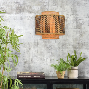 โคมไฟแขวนทำจากไม้ไผ่สานปรับแต่งได้ทำด้วยมือโคมไฟแขวนทำจากไม้ไผ่ธรรมชาติสำหรับตกแต่งบ้านคาเฟ่ร้านอาหารขายส่ง - Product Image 3