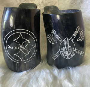 Cuerno Vikingo para Beber de la Mejor Calidad, Ecológico, Personalizable, Pulido, Clásico, BYMULTI CRAFT - Product Image 1