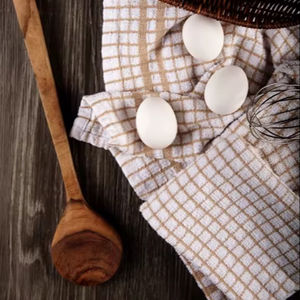 Serviettes de bain de golf tissées en éponge grise 100% coton pour enfants Essuie-mains à séchage rapide - Product Image 1