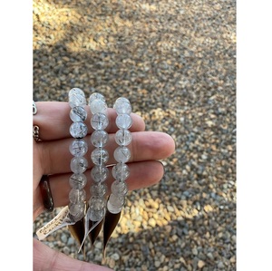 Bracelets en perles de cristal personnalisés Quantité en vrac pour la méditation personnalisée Cadeaux de bien-être holistiques pour les magasins personnalisés - Product Image 1