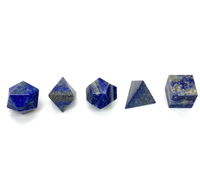 Ensemble de géométrie sacrée Lapis géométrie platonique gros ensemble de géométrie de pierres précieuses avec boîte en bois prix d'usine direct approvisionnement en cristaux