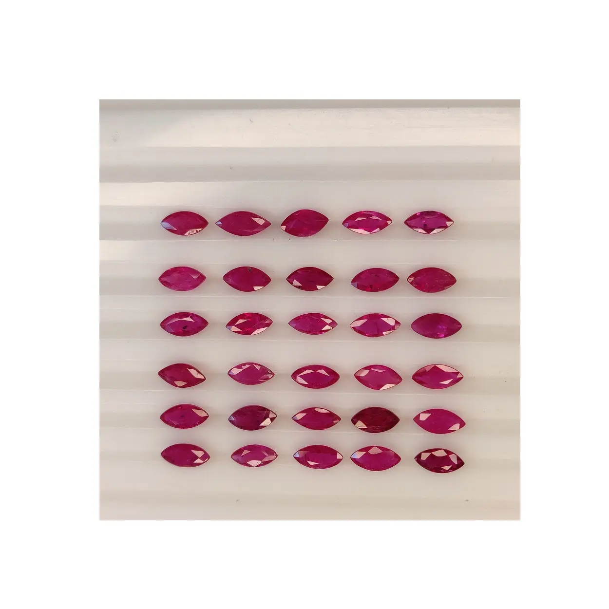 Marquise Cut Natural Mozambique Ruby Gemstone for Jewelry Making with Custom Packaging Available for Sale