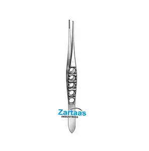 2024高品质不锈钢牙科器械吉利斯组织钳直1x2齿15厘米