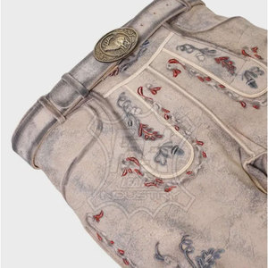 กางเกงเลเดอร์โฮเซินทรงสลิมฟิตสำหรับผู้ใหญ่ บริการ OEM กางเกงเลเดอร์โฮเซินแบบบาวาเรียน ระบายอากาศได้ดี คุณภาพพรีเมียม - Product Image 5