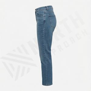 Customized Color <b>Women's</b> Skinny <b>Jeans</b> Fashionable Cotton Denim Pants Customizable Logo Casual Fit Light Weight Waist Ladies Wear - Product Image 3