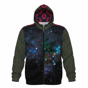 Chaqueta con Bloques de Color Abstractos, Estilo Urbano de los 90, Diseño de Bloques de Color Personalizado, Ropa Exterior para Uso Casual Urbano - Product Image 1