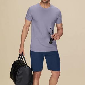 T-shirts pour hommes lourds de qualité supérieure 100% coton manches courtes t-shirts décontractés personnalisés à séchage rapide - Product Image 4