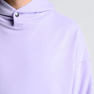 Sweat à capuche pour homme classique respirant avec col boutonné et poignets élastiques, de haute qualité, coupe décontractée, capuche ajustable, vêtements d'hiver pour homme - Product Image 6