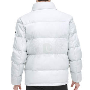 แจ็กเก็ตขนปลาปักเป้าสำหรับผู้ชายฤดูหนาวแบบเรียบมีช่องด้านหลังออกแบบได้ตามต้องการ - Product Image 2