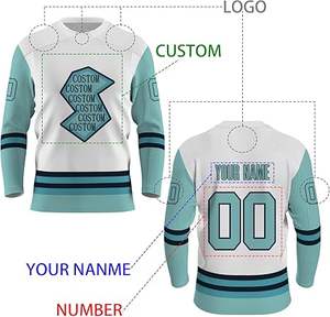 ชุดยูนิฟอร์มฮ็อกกี้น้ำแข็งสำหรับผู้ใหญ่ชุดเสื้อผ้าขนาดใหญ่พิเศษผ้าโพลีเอสเตอร์ระบายอากาศได้ดีแห้งเร็ว100% - Product Image 2