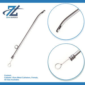 Catéter Catéteres de metal de 15cm, fabricante de instrumentos quirúrgicos básicos de acero inoxidable hembra Pakistán - Product Image 3