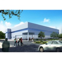 Edificio de Estructura de Acero Pesado Prefabricado en Fábrica, Taller/Almacén/Hangar/Sala/Garaje con Servicios de Soldadura y Corte