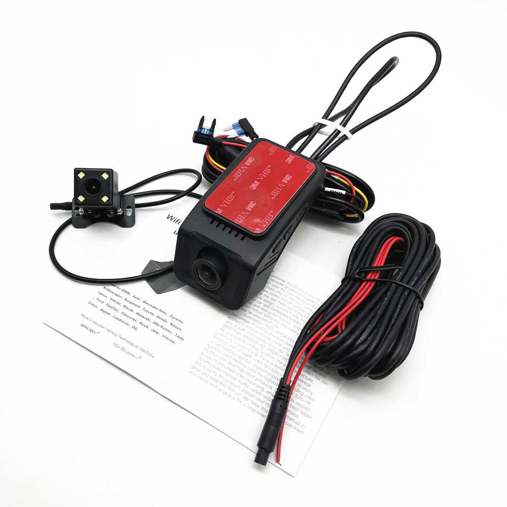 กล้องติดรถยนต์ DVR ความละเอียด 1080+720 พร้อมการ์ด 64GB