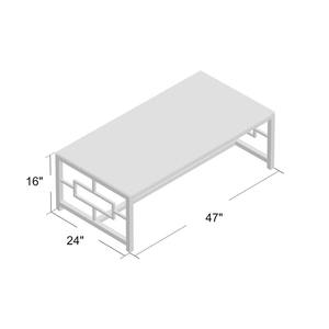 Mesa de Comedor de Diseño Único, Mesa de Centro con Base de Metal de Forma Rectangular, Muebles Decorativos para el Hogar y Hoteles - Product Image 3