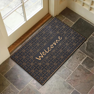 Alfombra de Entrada Rectangular con Diseño de Piedra y Base Antideslizante de Goma, Estilo Clásico - Product Image 4