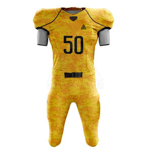 Uniforme de football américain pour hommes professionnels de haute qualité Top anti-rides durable en ensembles respirants XL pour le sport pour adultes - Product Image 1