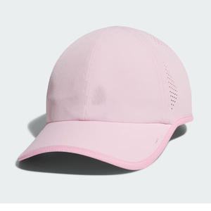Venta al por mayor de gorras de béisbol de 5 paneles a prueba de agua de secado rápido de rendimiento de impresión personalizada de tela característica de color rosa claro - Product Image 5