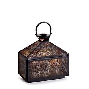 Linterna de vela de Metal con estilo, linterna de vela de malla negra para jardín y hogar, linternas colgantes decorativas hechas a mano - Product Image 4