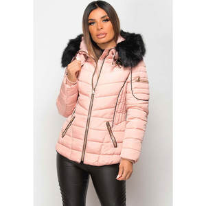 Veste matelassée à capuche pour femme de haute qualité, réversible, imperméable, écologique, pour l'hiver, respirante, personnalisable, OEM - Product Image 1