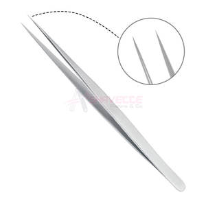 Pinzas para pestañas de acero inoxidable personalizadas de alta calidad para maquillaje, pinzas para cejas con embalaje - Product Image 2