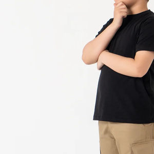 Vêtements pour enfants de haute qualité 100% coton fait enfants coupe régulière t-shirts nouveau vêtements d'été col rond enfants coupe régulière t-shirts - Product Image 6