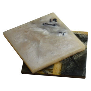 New Theme Design Marble <b>Coaster</b> Best for Home Decor Hotel and Restaurant Decor With <b>Gold</b> Plated Finishing Design Stone, <b>Coasters</b> - Product Image 4