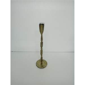 Handmade Hammered Brass <b>Taper</b> <b>Candle</b> <b>Holder</b> | Elegant Vintage Metal Candlestick Stand | Wholesale Wedding & Home Decoration - Product Image 1