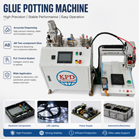 Máquina de dosificación de pegamento AB de dos partes para mesa de 3 ejes, controlada por PLC, totalmente automática, para PCB y electrónica.