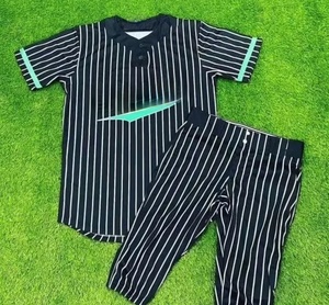 เสื้อเจอร์ซีย์เบสบอลของผู้ชายเสื้อเครื่องแบบสีทึบเสื้อเจอร์ซี่พิมพ์ลาย - Product Image 3