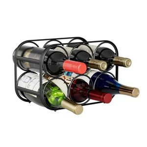 Estante de almacenamiento de botellas de vino de diseño moderno para cocina, decoración del hogar, mesa de comedor, estante de exhibición de vino de champán, barra de soporte - Product Image 2