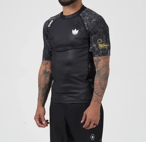 Bjj <b>MMA</b> <b>Rash</b> <b>Guard</b> Compression Fitness Shirt Short Sleeve Quick Dry Breathable Unisex OEM Customizable - Product Image 2