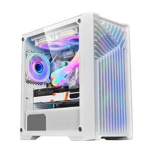 2025 Tốt Nhất Trắng PC Chơi Game Trường Hợp Máy Tính Đẹp Tìm Kiếm Spcc + Tempered Glass Side Bảng Điều Chỉnh Người Hâm Mộ Bán Buôn - Product Image 2