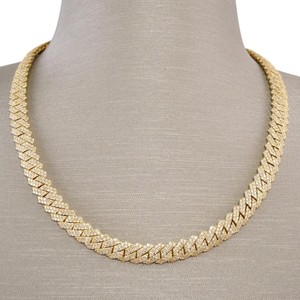 Cadena Cubana de Alta Calidad Chapada en Oro Rosa de 18K con Diamantes VVS Moissanite para Hombre, para Fiestas, Raperos, Cadenas Finas, Collares - Product Image 2