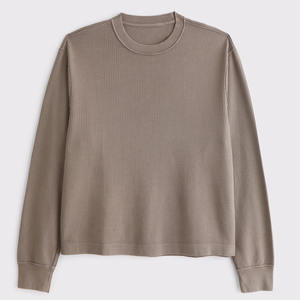 Camiseta recortada de alta calidad para hombre, diseño de cuello redondo, 100% de algodón pesado, ajuste cuadrado de gran tamaño, estampado de logotipo personalizado, patrón único - Product Image 1