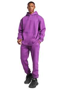 Ensemble de survêtement personnalisé en gros, sweat-shirt à capuche unisexe en polaire et jogging à jambe droite, survêtement d'entraînement de football pour hommes - Product Image 3