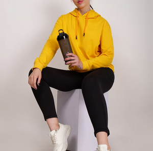 Casual Streetwear Winter Eco-friendly Breathable Waterproof <b>Stand</b> Fleece Drop Shoulder Hoodie Front Logo OEM Services Plus Size - Product Image 6