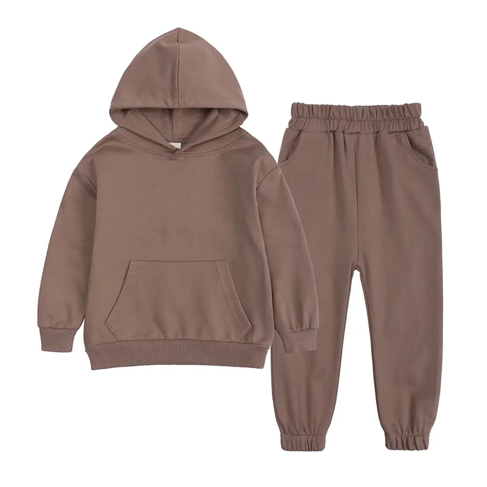 All'ingrosso tute da ginnastica per bambini ragazzi ragazze tute solide/Pullover a manica lunga per bambini bambini bambini Set abbigliamento per ragazze