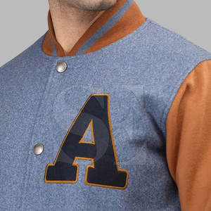 Veste universitaire en laine d'hiver de haute qualité fabriquée en usine, nouvelle mode, style lettreman, col à capuche, tissu en toile surdimensionné, faible MOQ - Product Image 6