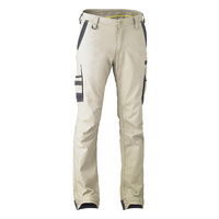 Pantalon de travail en toile de coton respirant, salopette cargo taille haute décontractée pour la construction, l'atelier et l'extérieur
